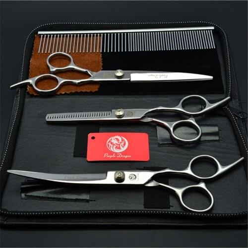 20Sets Wholesale 6" 7" Stainless Dogs Grooming Scissors Animal Scissors Comb Straight Shears Thinning Shears Pet Scissors Z3001