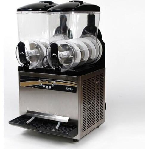 25L Commercial Two Cylinder Slush Machine Smoothie Machine Ice Pellet Machine Snow Pellet Machine Cold Drink Equipment