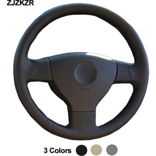 Car Auto Steering-Wheel Cover For Volkswagen Golf 5 Passat B6 2005-2007 2008 Jetta 3 Tiguan Touran Stuurhoes Car Accessories