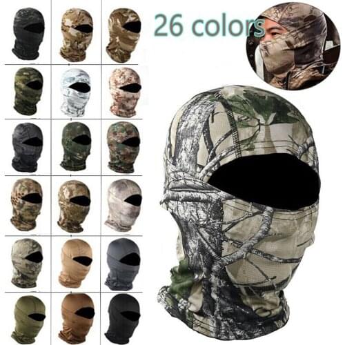 Military Camouflage Balaclava Outdoor Motorcycle Cycling Fishing Hunting Hood Protection Army Tactical Balaclava Head Face Cover