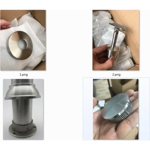 Freeshipping Stainless Steel SUS AISI 304 # Grade Top Holder Balcony Handrail Support Staircase Parts Top Holder Rosette Cover