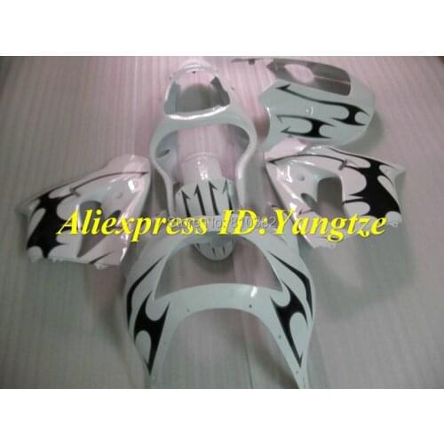CUSTOM Motorcycle Fairing kit for KAWASAKI Ninja ZX9R 1998 1999 ZX9R 98 99 white gloss black ABS Fairings set + gifts SD18