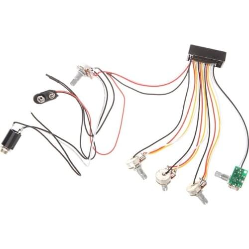 New Active EQ-B3T Preamp Circuit For Bass Guitar Replacement Accessories