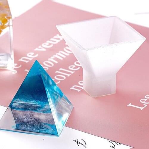Pyramid Silicone Mold Resin Jewelry Making Mould Resin Pyramid Moulds Epoxy Pendant Craft Making Tool DIY Home Decoration