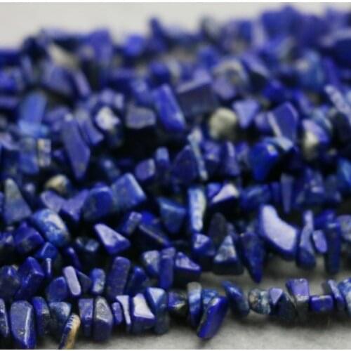 Popular Lapis lazuli loose Broken beads Stones Irregular Bracelet Necklace for women girls Ladies hand chain Jewelry