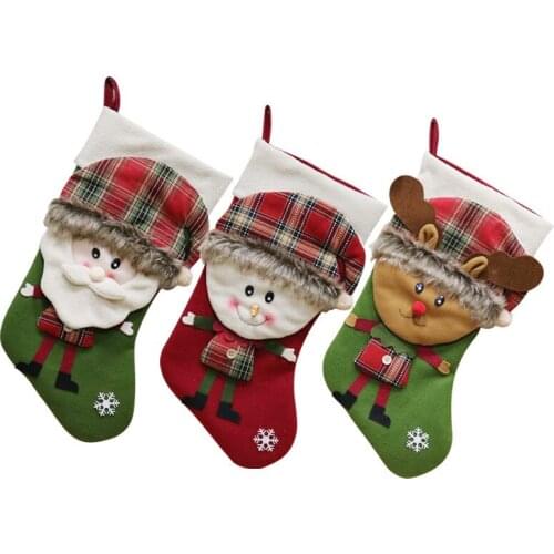 Christmas ornament Christmas sock gift bag Christmas tree pendant ornament sock creative Christmas gift