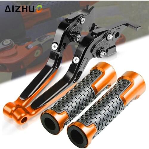 Motorcycle CNC Accessories Brake Clutch Levers FOR 990SMR Extendable Adjustable 7/8 Hand Grips Handlebar 990 SMR 2009-2013
