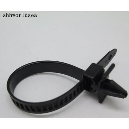 Shhworldsea Releasable Cable Strap Length: 142mm Max Bundle Diameter 30mm For Honda 90672 SA0 0030 For Mazda 9928 91 053