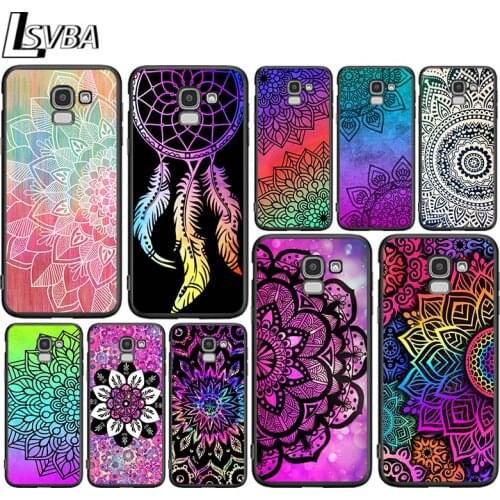 Mandala Yoga Art for Samsung Galaxy J2 J3 J4 Core J5 J6 J7 J8 Prime duo Plus 2018 2017 2016 Silicone Phone Cover