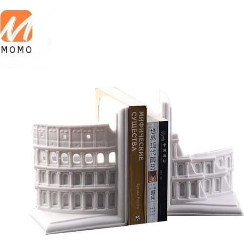 Modern Domestic Ornaments Model Room Soft Decoration Desktop Bookend Study Crafts Architecture Series Book End