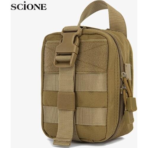 Tactical First Aid Kit MOLLE Medical Storage Bag Outdoor Sports Emergency Rescue Wilderness Survival Kit Camping Tool Bag X455A