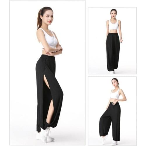 Women Long Trousers Breathable Comfortable Modal Yoga Pants Loosen Trousers Fashion Lady Solid Elegant Womens Pants for Jogging