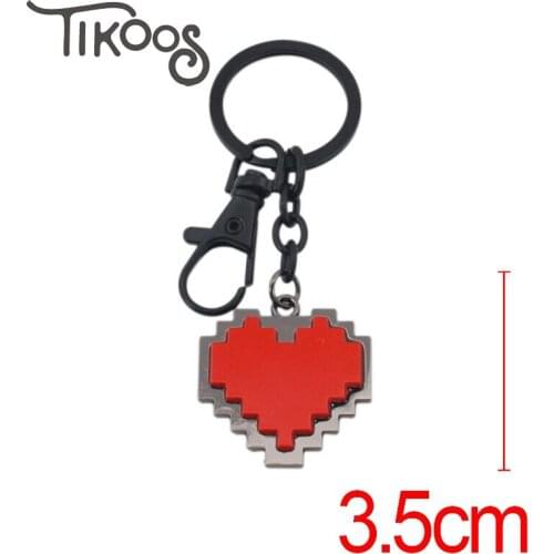 1pcs 5pcs 10pcs Game Undertale metal pendant alloy fashion key chain keyring