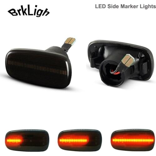 2Pcs Dynamic LED Side Marker Light Tuan Signal Lamps For Toyota Land Cruiser Prius Kluger Wish Altezza RAV4 Crown Comfort Isis