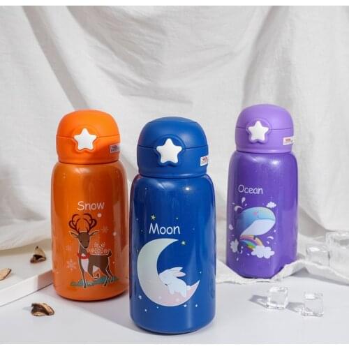 550ml Baby Feeding Cup Stainless Steel Milk Thermos for Children Insulated hot water Bottle leak-poof thermal Cup