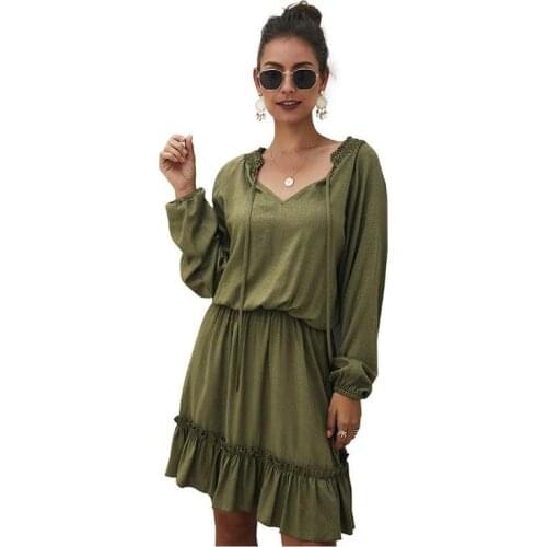 Hollow Out White Dress Sexy Women Mini Chiffon Dress Criss Cross Semi-sheer Plunge V-Neck Long Sleeve Crochet Lace Dress CL26