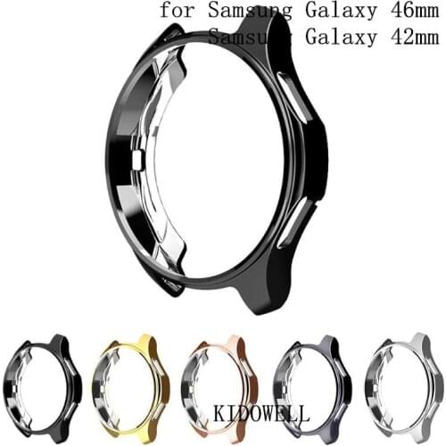 Case for Samsung Gear S3 frontier Galaxy Watch 46mm Soft TPU All-Around Protective Bumper Shell Cover case Frame Edges Around