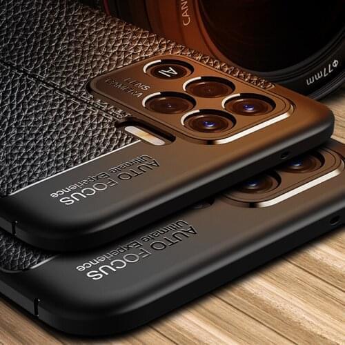 For Cover Oppo A94 Case Shockproof TPU Bumper Soft Silicone Leather Back Cover For Oppo A91 A92 A93 A94 Phone Case For Oppo A94