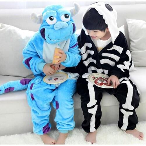 New Arrival Monsters University Onesies Kids Monster Sullivan Costumes Onesies Lovely Girls Boys Cartoon Pajamas for Sale