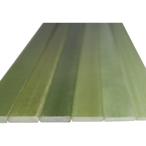 6mm*31mm*1150mm green light weight and high strength epoxy bar for bow
