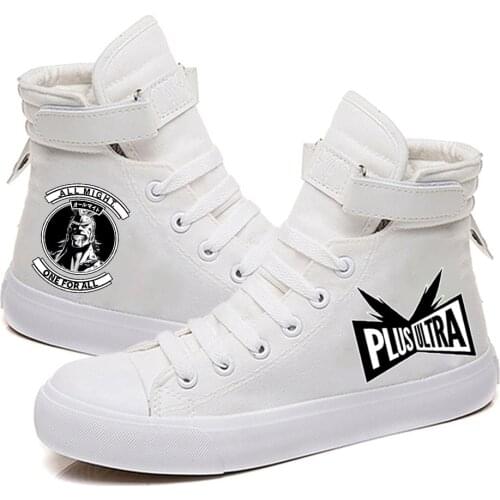 My Hero Academia Printed High Top Canvas Shoes Cozy Sneakers