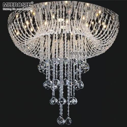 Crystal Lighting Modern Clear Crystal Luxurious Crystal chandelier suspension lamp lustre for Living room Dining room