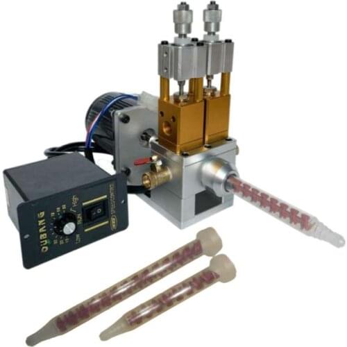 JDXDT35AB Electric mixing dispensing valve Large flow glue filling valve AB Mixed double fluid dynamic valve high speed mixing