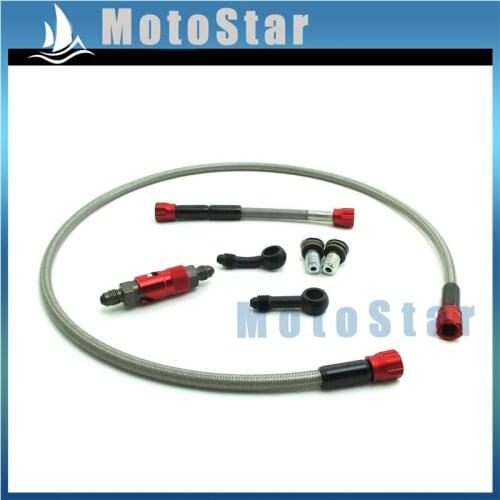 Front Brake Hose Line Quick Release Adapter Kit For Pit Dirt Bike Motard