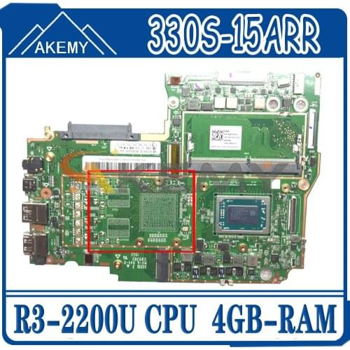 Akemy For Lenovo 330S-15ARR Laptop Motherboard AMD Ryzen 3 2200U RAM 4GB DDR4 Tested 100% Working New Product
