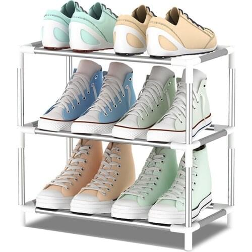 Multi-layer Shoe Rack Storage Home Furniture Closet Shoes Storage Shelf Organizer with Metal Shelves