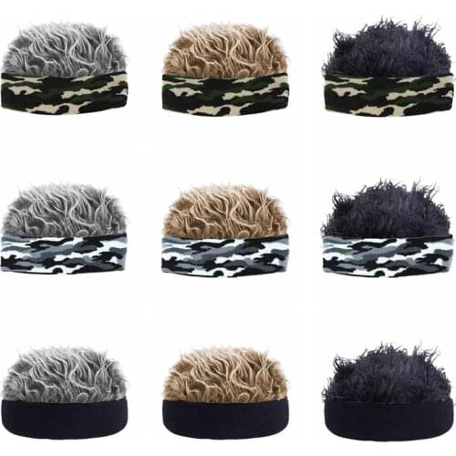 Novelty Hair Visor Sun Cap Wig Peaked Adjustable Baseball Hat With Fake Hairs Toupee Funny Hair Snapback Hats