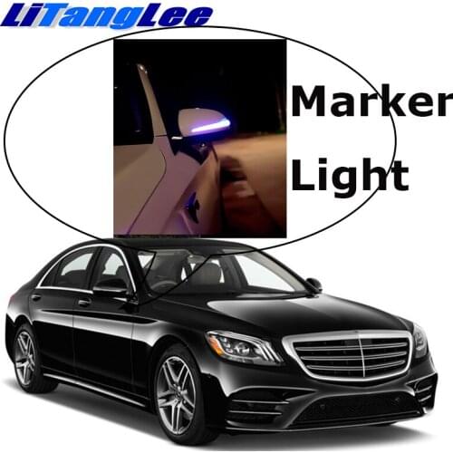 NOVOVISU Car Rearview Mirror Marker Light Welcome Light Turn Signal Update Lamp For Mercedes Benz S MB W222 2013~2019