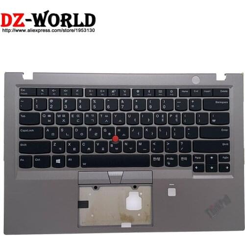 New Original Shell Palmrest Upper Case With Korean Backlit Keyboard for Lenovo Thinkpad X1 Carbon 6th Gen Laptop C Cover 01YU530