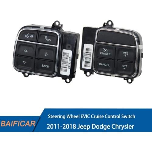 Baificar Brand New Genuine Steering Wheel EVIC Cruise Control Switch 56046255AD,56046094 For 2011-2018 Je ep Do dge Chrysler