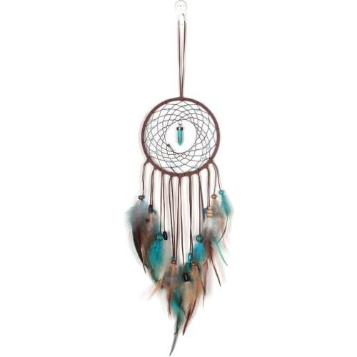 Charm Feather Turquoise Lights Ornaments Christmas New Gift Room Decor Dreamcatcher