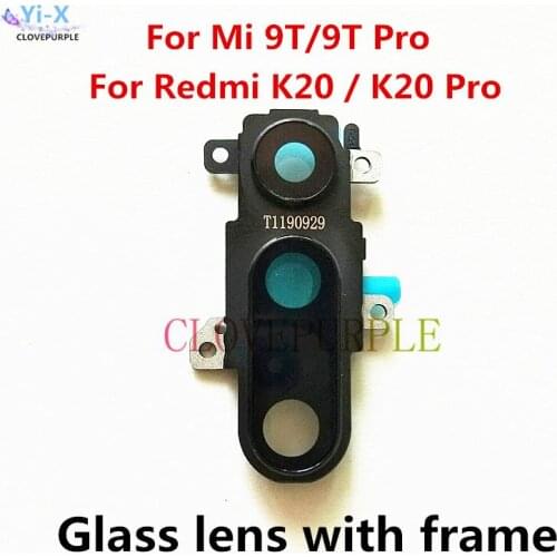 Original Back Rear Camera Lens Glass with Frame Holder For Xiaomi 9T Redmi K20 Pro Replacement Repair