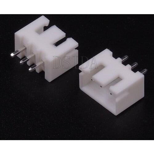 50PCS XH2.54 Plastic Shell 2.54MM 3Pin 3P Male Connector With Needle XH2.54MM 3 Pin Right Angle Pin Header Connector