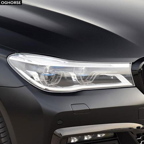 2 Pcs Self Healing TPU Stickers Car Headlight Protective Film for BMW 7 Series F01 F02 F03 F04 G11 G12 2009-2020 Accessories
