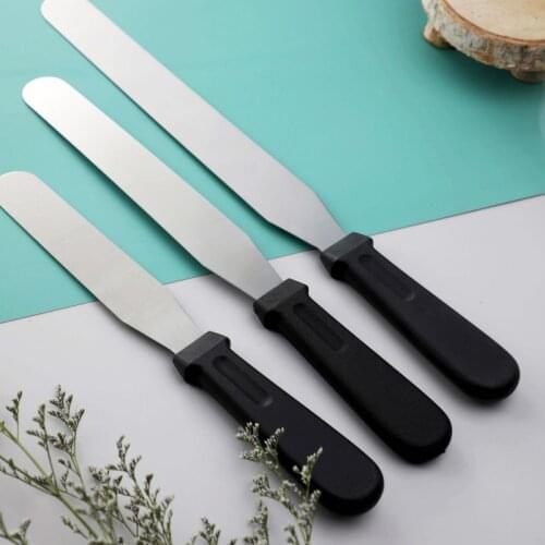 HeyMamba Stainless Steel Cake Utensils Spatula Butter Cream Icing Frosting Knife Smoother Kitchen Pastry Cake Decoration Tools