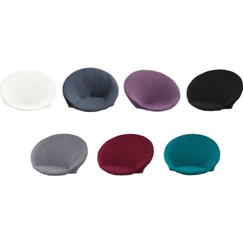 Super Soft Jacquard Saucer Chair Slipcover Stretchable Removable Polyester Moon Chair Cover Home Hotel Washable