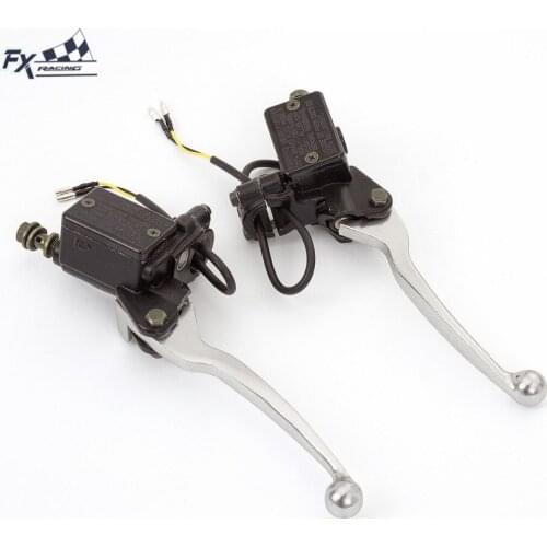 Universal 7/8" 22mm Motorcycle Hydraulic Brake Clutch Lever Master Cylinder Reservoir Levers For 125CC - 500CC Motorcycles