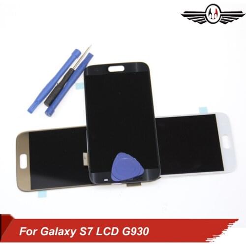 LCDs Replacement For Samsung Galaxy Super AMOLED S7 G930 G930F G930FD G930A G930V Phone LCD Display With Touch Digitizer Screen