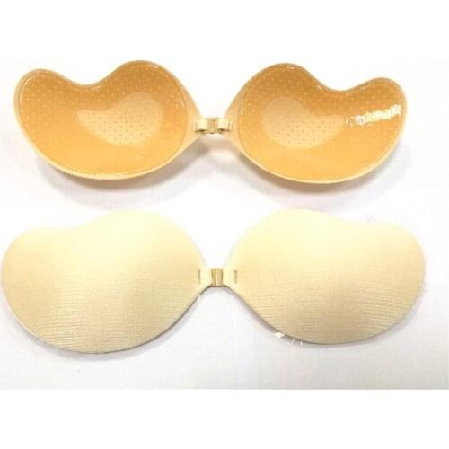 Women Sexy Gel Invisible Backless Bra Self Adhesive Strapless Bandage Silicone Push Up Bras with Drawstring Undies