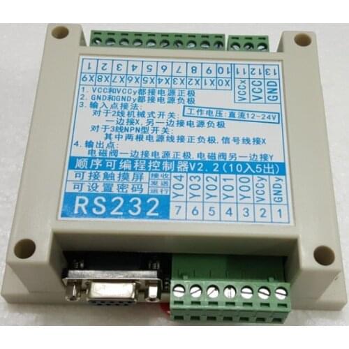 10 in 5 Out Programmable Controller Can Be Connected with Touch Screen, Cylinder, Switch Control