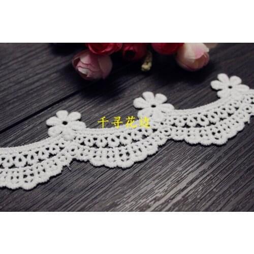 10 yard 5cm 1.57" wide ivory fabric cotton tapes lace trim ribbon 1024896 QL4K35