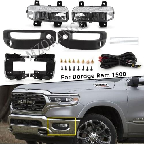 2 Pcs led Fog Light Lamp For Dodge Ram 1500 DT 2019-2020 82215273AB 2500 headlights foglights car accessories
