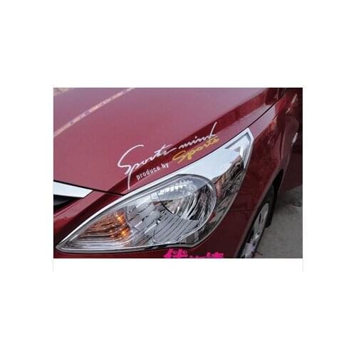 2010-2011 for Hyundai VERNA/Solaris ABS Chrome Front headlight Lamp Cover
