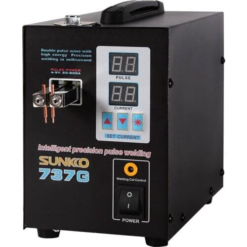 737G dual mode pedal battery spot welder dual pulse dual display battery bumper