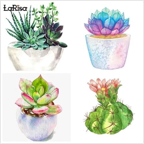 5D Diy Diamond Painting Succulent Color Landscape Cross Stitch Kit Full Drill Embroidery Mosaic Art Picture of Rhinestones Decor