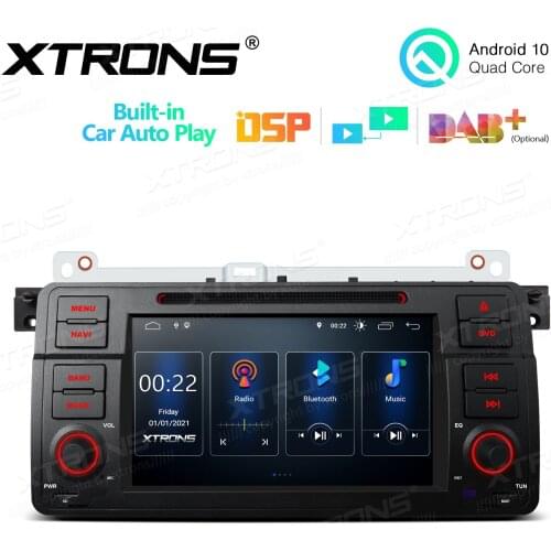 7" Android 10.0 OS Car DVD Multimedia System Player GPS Radio for Rover 75 1999-2005 with Built-in Wired CarPlay Function